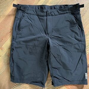 REI Nylon Hiking Shorts Mens Sz 38 Dark Gray Zip Back Pocket